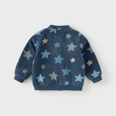 Dave&Bella Toddler Boys’ Fleece Jacket – Autumn 2025 New Release “Hug Jacket”