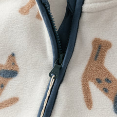 Dave&Bella Toddler Boys’ Fleece Jacket – Autumn 2025 New Release “Hug Jacket”