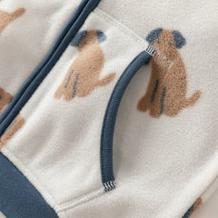 Dave&Bella Toddler Boys’ Fleece Jacket – Autumn 2025 New Release “Hug Jacket”