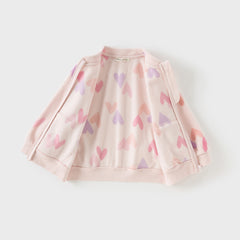 Dave&Bella Toddler Girls’ Fleece Jacket – Autumn 2025 New “Hug Jacket”