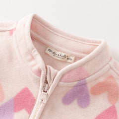 Dave&Bella Toddler Girls’ Fleece Jacket – Autumn 2025 New “Hug Jacket”