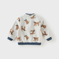 Dave&Bella Toddler Boys’ Fleece Jacket – Autumn 2025 New Release “Hug Jacket”