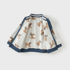 Dave&Bella Toddler Boys’ Fleece Jacket – Autumn 2025 New Release “Hug Jacket”