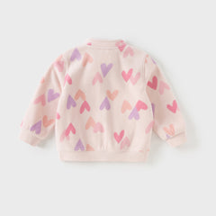 Dave&Bella Toddler Girls’ Fleece Jacket – Autumn 2025 New “Hug Jacket”