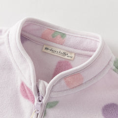 Dave&Bella Toddler Girls Multi-color&print Turtle Soft Fleece Jackets