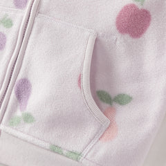 Dave&Bella Toddler Girls Multi-color&print Turtle Soft Fleece Jackets