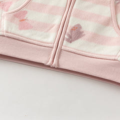 Dave&Bella Toddler Girls Multi-color&print Turtle Soft Fleece Jackets