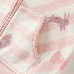 Dave&Bella Toddler Girls Multi-color&print Turtle Soft Fleece Jackets