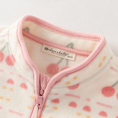 Dave&Bella Toddler Girls Multi-color&print Turtle Soft Fleece Jackets