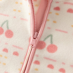 Dave&Bella Toddler Girls Multi-color&print Turtle Soft Fleece Jackets