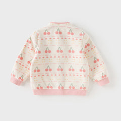 Dave&Bella Toddler Girls Multi-color&print Turtle Soft Fleece Jackets