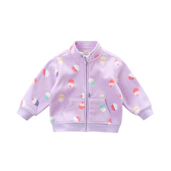 Dave&Bella Toddler Girls’ Fleece Jacket – Autumn 2025 New “Hug Jacket”