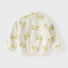 Dave&Bella Toddler Boys Cute Print Turtle Soft Fleece Jackets