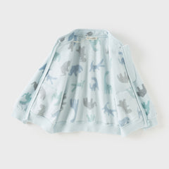 Dave&Bella Toddler Boys Cute Print Turtle Soft Fleece Jackets