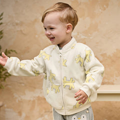 Dave&Bella Toddler Boys Cute Print Turtle Soft Fleece Jackets