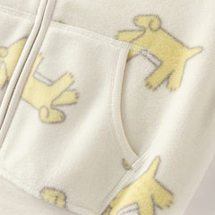 Dave&Bella Toddler Boys Cute Print Turtle Soft Fleece Jackets