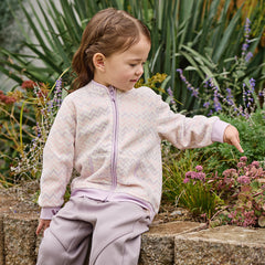 Dave&Bella Toddler Girls/Boys Stylish Wave Print Outwear Lightweight Fleece Jackets