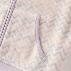 Dave&Bella Toddler Girls/Boys Stylish Wave Print Outwear Lightweight Fleece Jackets