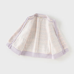 Dave&Bella Toddler Girls/Boys Stylish Wave Print Outwear Lightweight Fleece Jackets