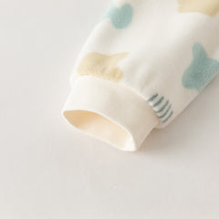 Dave&Bella Toddler Boys’ Fleece Jacket – Playful Print “Hug Jacket”
