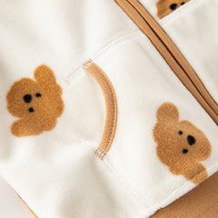 Dave&Bella Toddler Boys’ Fleece Jacket – Autumn 2025 New Release “Hug Jacket”