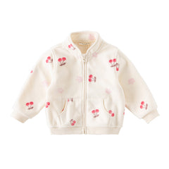 Dave&Bella Toddler Girls’ Fleece Jacket – Autumn 2025 New “Hug Jacket”
