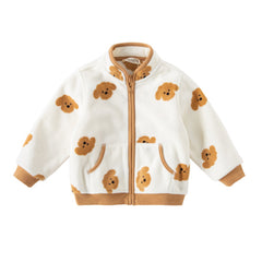 Dave&Bella Toddler Boys’ Fleece Jacket – Autumn 2025 New Release “Hug Jacket”