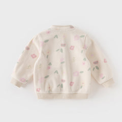 Dave&Bella Toddler Girls’ Fleece Jacket – Autumn 2025 New “Hug Jacket”