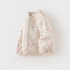 Dave&Bella Toddler Girls’ Fleece Jacket – Autumn 2025 New “Hug Jacket”