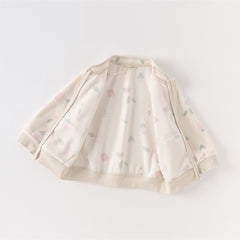 Dave&Bella Toddler Girls’ Fleece Jacket – Autumn 2025 New “Hug Jacket”