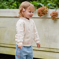 Dave&Bella Toddler Girls’ Fleece Jacket – Autumn 2025 New “Hug Jacket”