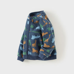 Dave&Bella Toddler Boys’ Fleece Jacket – Autumn 2025 New Release “Hug Jacket”