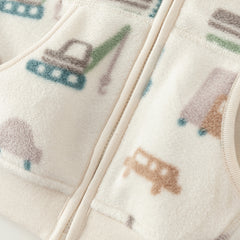 Dave&Bella Toddler Boys’ Fleece Jacket – Autumn 2025 New Release “Hug Jacket”