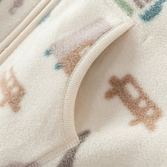 Dave&Bella Toddler Boys’ Fleece Jacket – Autumn 2025 New Release “Hug Jacket”