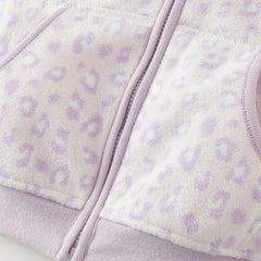 Dave&Bella Toddler Girls Fleece Jacket – Soft Versatile “Hug Jacket”