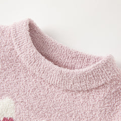 Dave&Bella Toddler Girls/Boys Autumn Soft Cute Animal Jacquard Chenille Sweater Tops