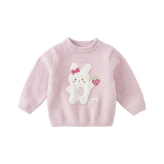 Dave&Bella Toddler Girls/Boys Autumn Soft Cute Animal Jacquard Chenille Sweater Tops
