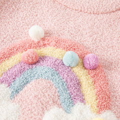 Dave&Bella Toddler Girls/Boys Autumn Playful Delicate Jacquard Chenille Sweater Tops