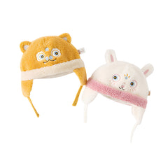 Dave&Bella Girls/Boys Faux Lambswool Ear Protection Casual Pullover Winter Hats