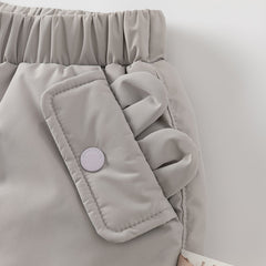 Dave&Bella Kids Girls/Boys Winter Versatile Outdoor Waterproof Cozy Drawstring Down Pant