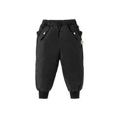 Dave&Bella Kids Girls/Boys Winter Versatile Outdoor Waterproof Cozy Drawstring Down Pant