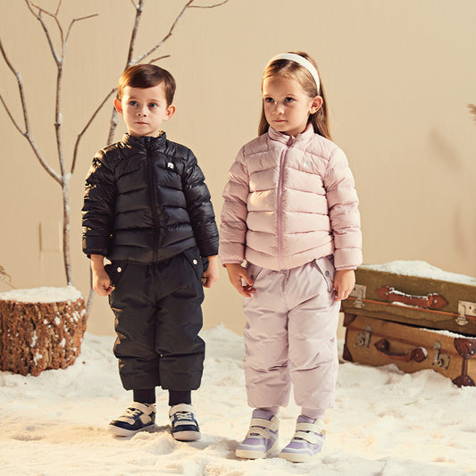 Dave&Bella Kids Girls/Boys Winter Versatile Outdoor Waterproof Cozy Drawstring Down Pant