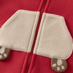 Dave&Bella Baby Girls/Boys Cute Animal-shaped Soft Fleece Hooded One-Pieces Romper