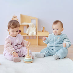Dave&Bella Baby Boys/Girls Purple/Blue Plush Padded One-pieces Romper