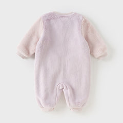 Dave&Bella Baby Boys/Girls Purple/Blue Plush Padded One-pieces Romper