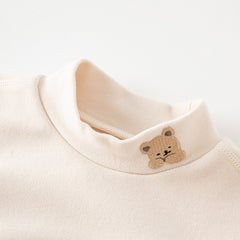 Dave&Bella Toddler Girls/Boys Animal Embroidery Versatile Multi-color Turtle T-shirt Tops