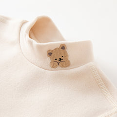 Dave&Bella Toddler Girls/Boys Animal Embroidery Versatile Multi-color Turtle T-shirt Tops