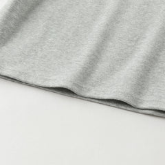 Dave&Bella Girls Autumn Toddler Grey/Purple Lace collar T-shirts Tops