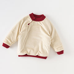 Dave&Bella Toddler Girls/Boys Christmas Red Cute Bear Cozy Plush-lined Sweaters Tops