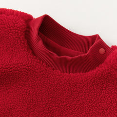 Dave&Bella Toddler Girls/Boys Red Warm Soft Sweatshirts Tops